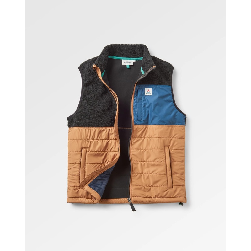 Born Explorer Recycled Polar-Lined Sherpa Vest – Black