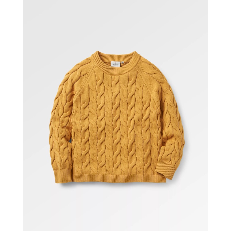Comfort Organic Knitted Jumper – Mustard Gold
