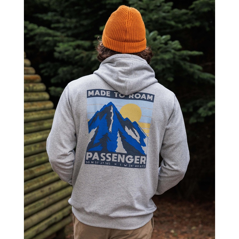 Distance Organic Cotton Hoodie – Grey Marl