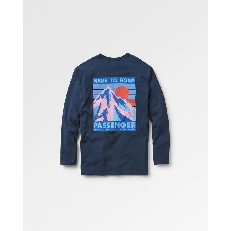 Distance Recycled Relaxed Fit LS T-Shirt – Deep Navy