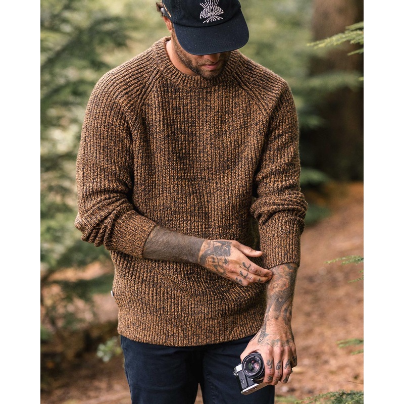 Fog Recycled Knitted Jumper – Dusty Ochre