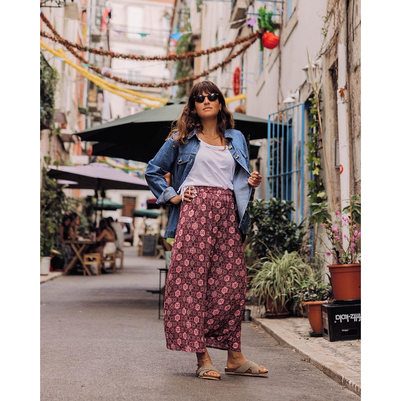 Hannah Skirt – Tile Wine|XS|S|M|L|XL|XXL