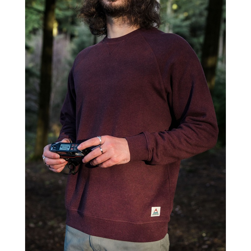 Heritage Men’s Sweatshirt – Wine Marl