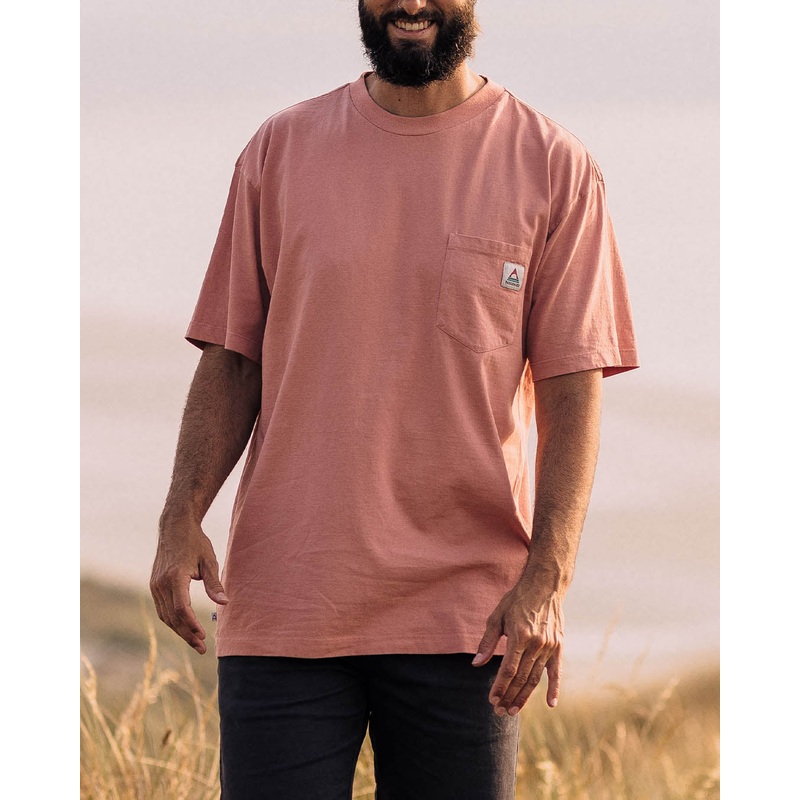 Heritage Organic Relaxed Fit T-Shirt – Peach