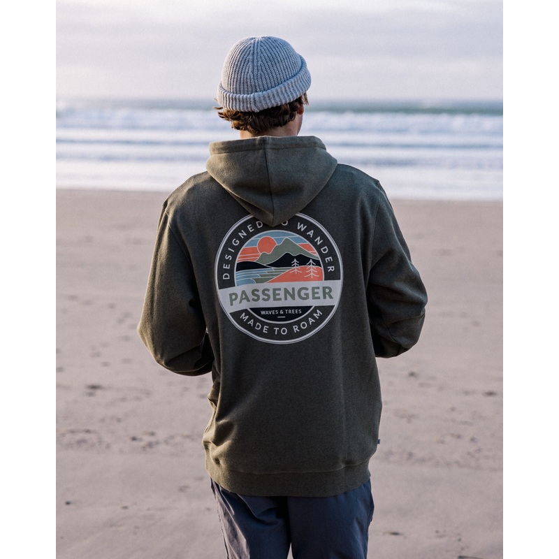 Odyssey Organic Cotton Hoodie – Khaki Marl