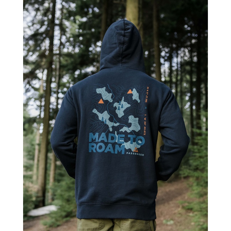Pace Recycled Cotton Hoodie – Deep Navy