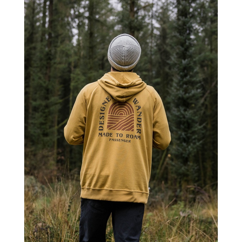 Sundown Recycled Cotton Hoodie – Mustard Gold