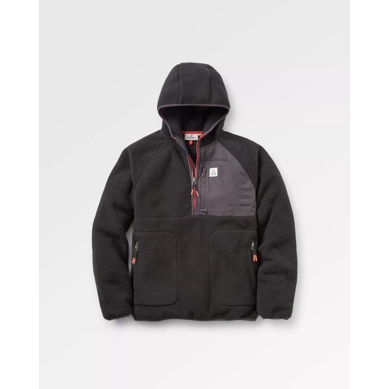 Ventura 1/2 Zip Recycled Sherpa Fleece – Black