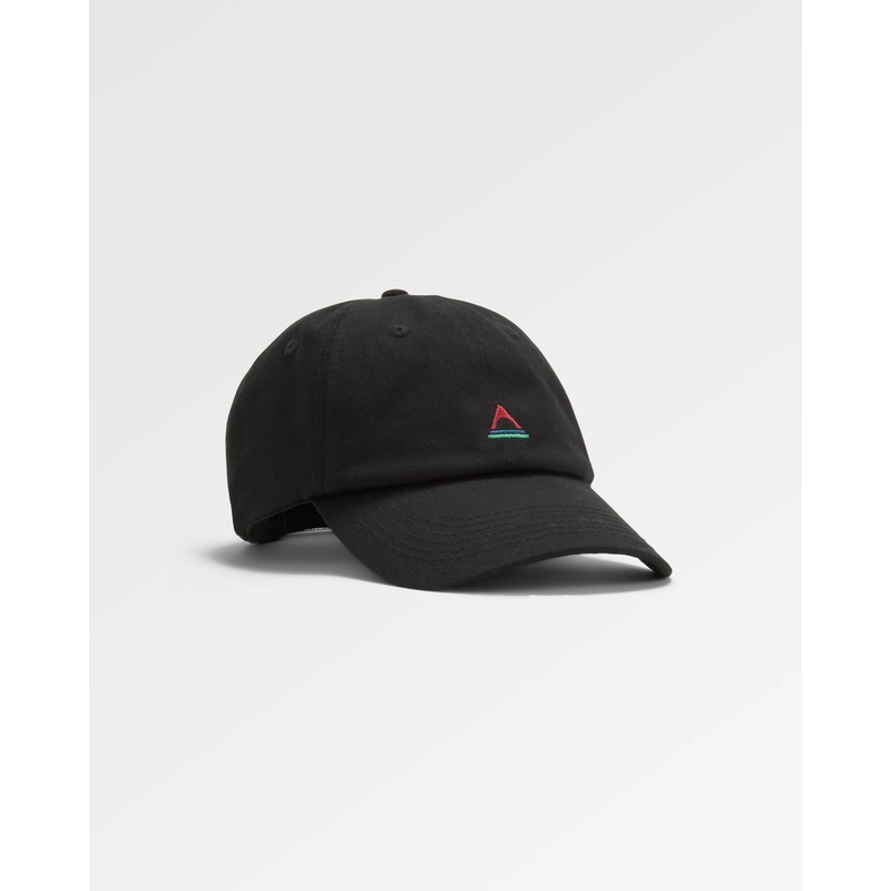 Classic Recycled Cotton 6 Panel Cap – Black