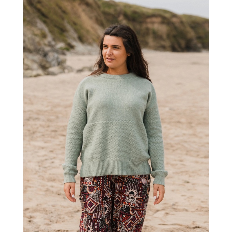 Cove Recycled Knitted Jumper – Pistachio