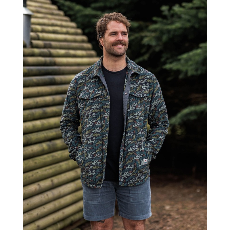 Maple Polar Recycled Fleece Shirt – Ocean Current Black