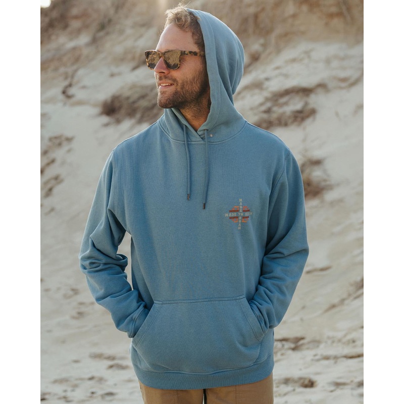 Oar Recycled Cotton Hoodie – Provincial Blue