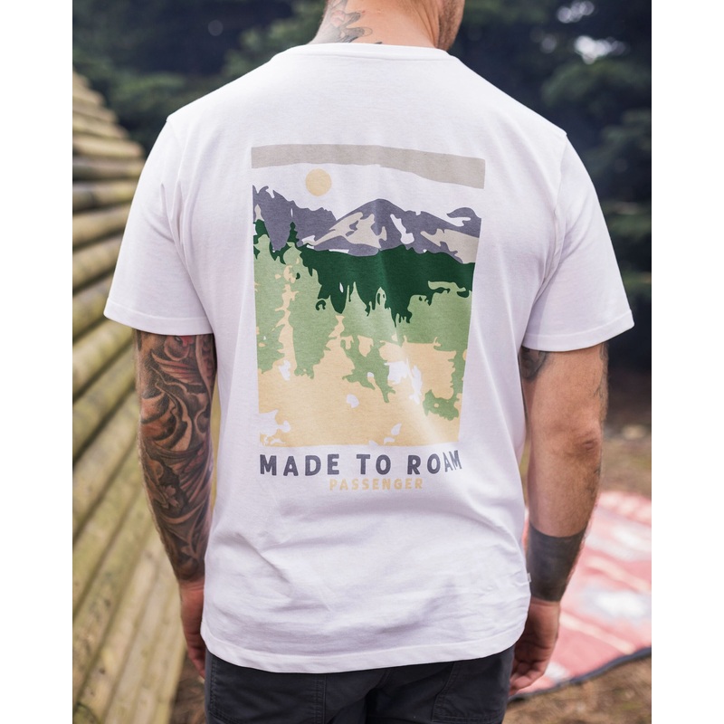 Open Road Recycled Cotton T-Shirt – White