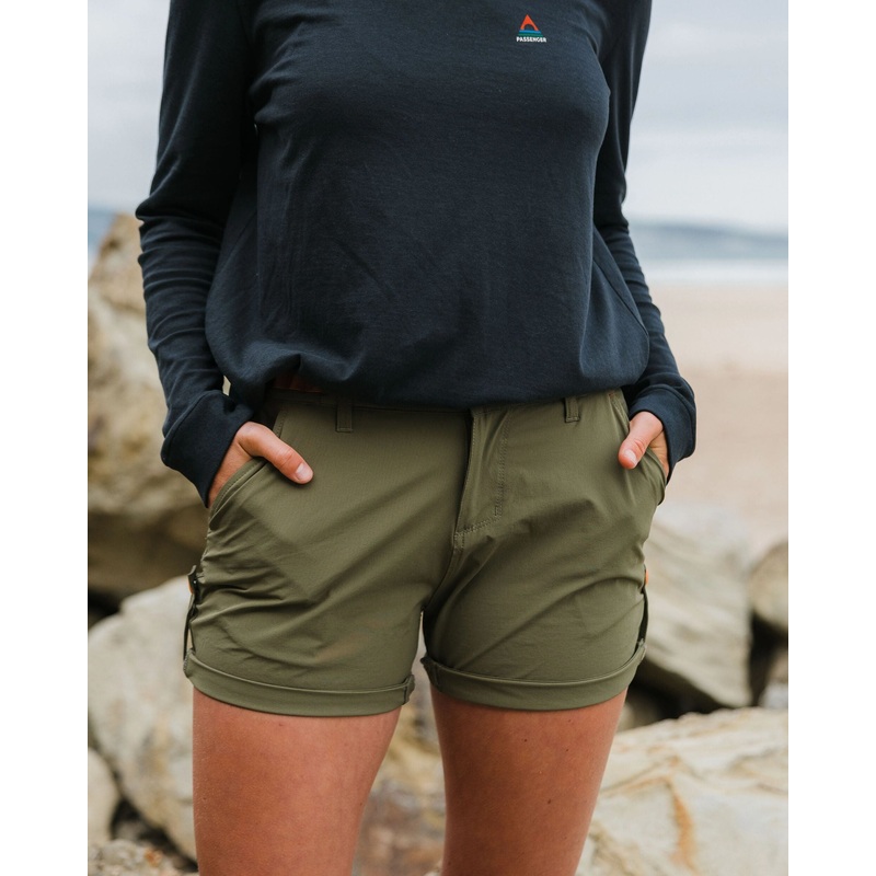 365 Trail Roll Up Short – Khaki