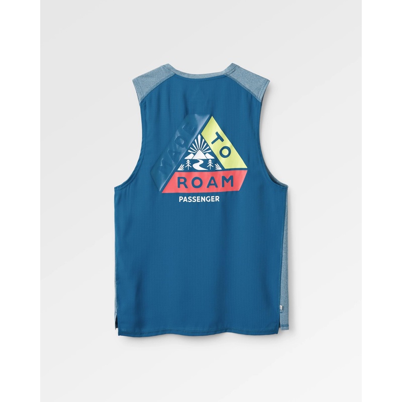 Boardwalk Active Recycled Vest – Blue Steel Marl