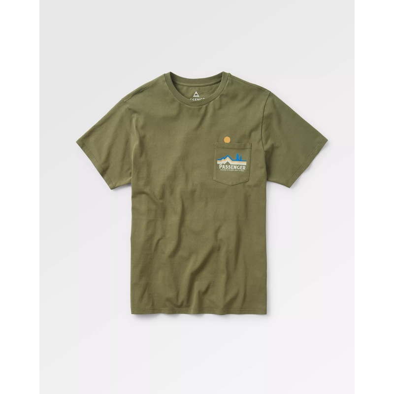 Branch Out Recycled Cotton T-Shirt – Khaki