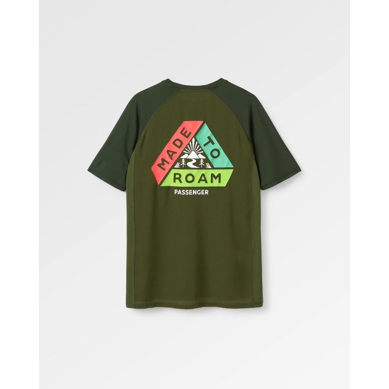 Dawn To Dusk Recycled Active T-shirt – Khaki