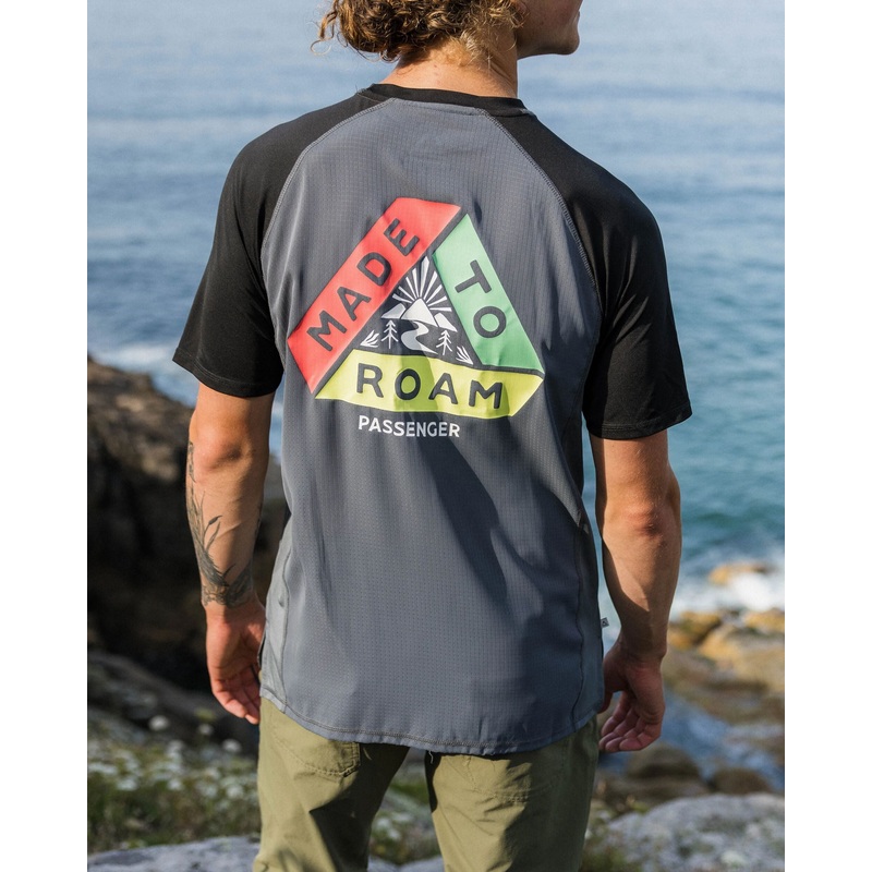 Dawn To Dusk Recycled Active T-shirt – Storm Grey