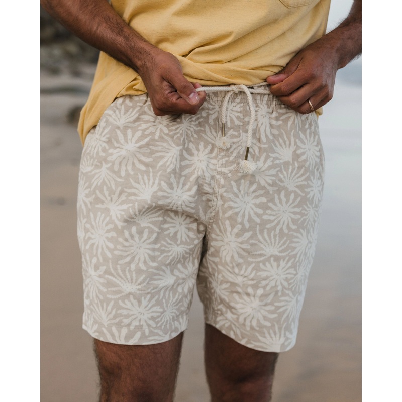 Drifter Corduroy Short – Seaweed Pebble Grey