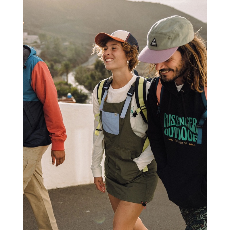 Flo Organic Pinafore Dress – Khaki