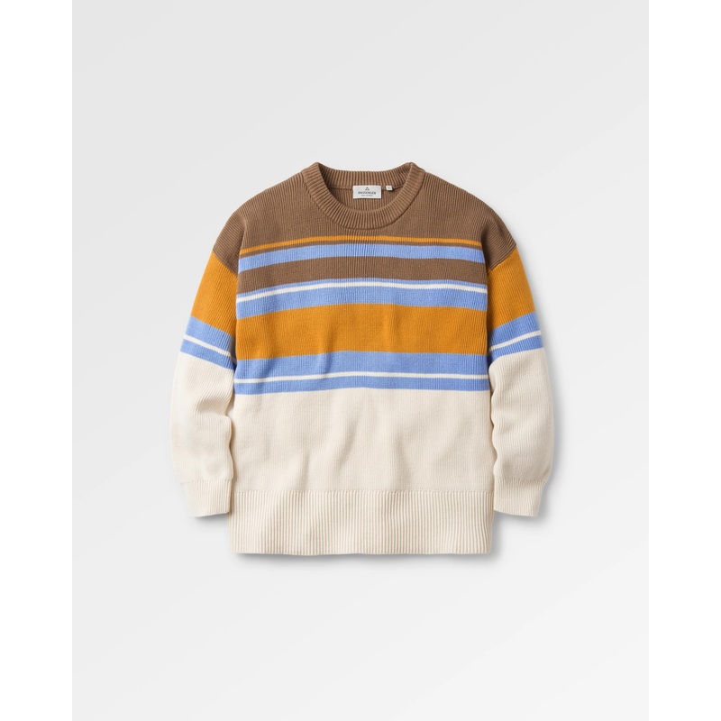 Grasslands Oversized Organic Cotton Knitted Jumper – Acorn