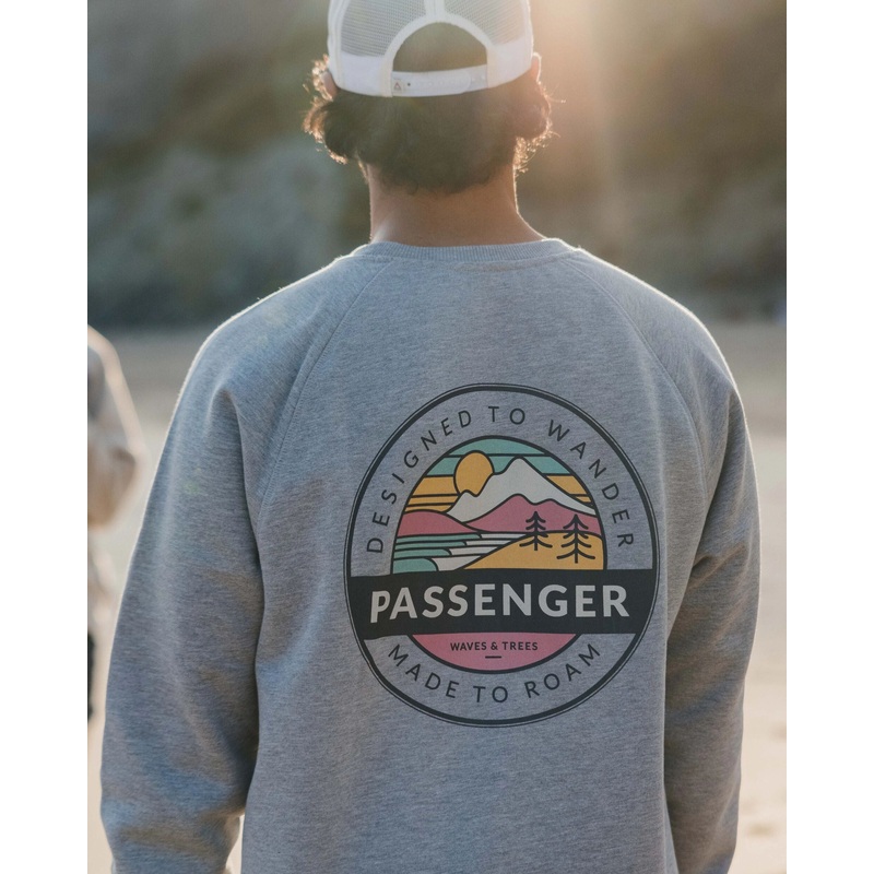 Odyssey Organic Cotton Sweatshirt – Mid Grey Marl