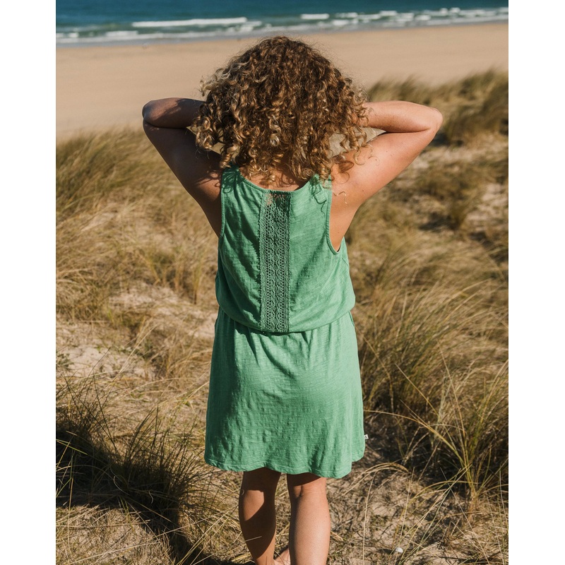 Rivergate Recycled Cotton Dress – Green Spruce