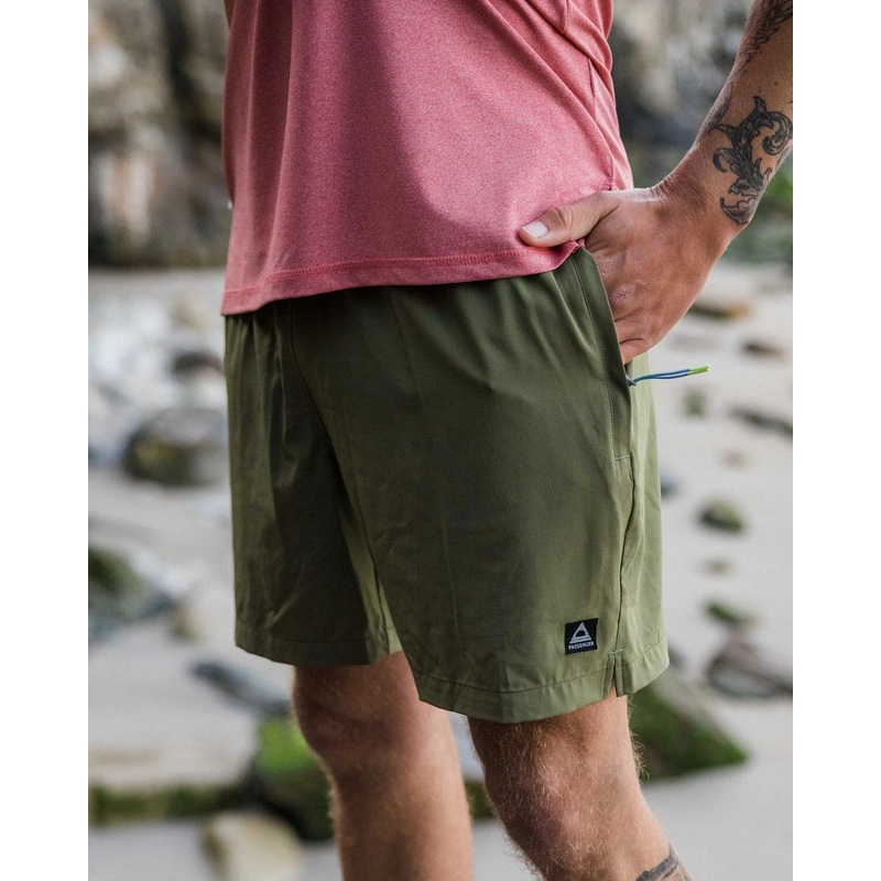 Sandune Recycled Trail Short – Khaki