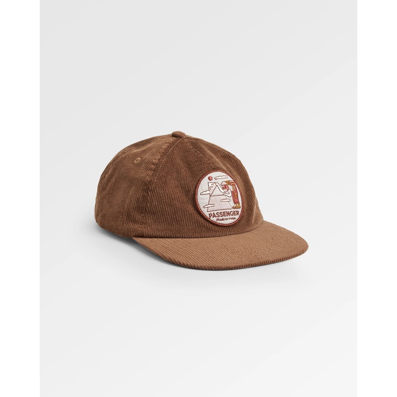 Sneaky Peak Recycled Cord 5 Panel Cap – Acorn