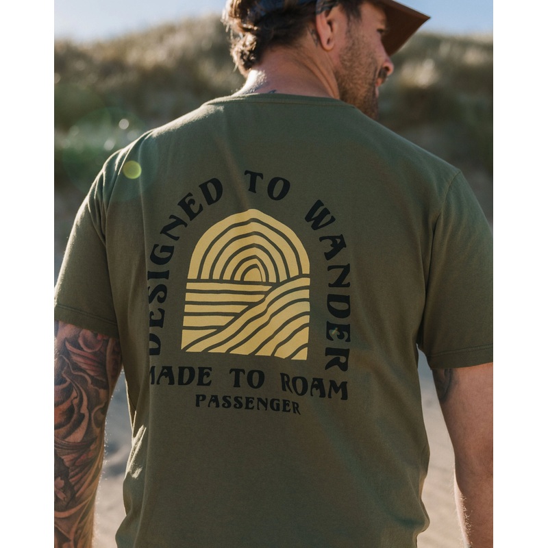 Sundown Recycled Cotton T-Shirt – Khaki