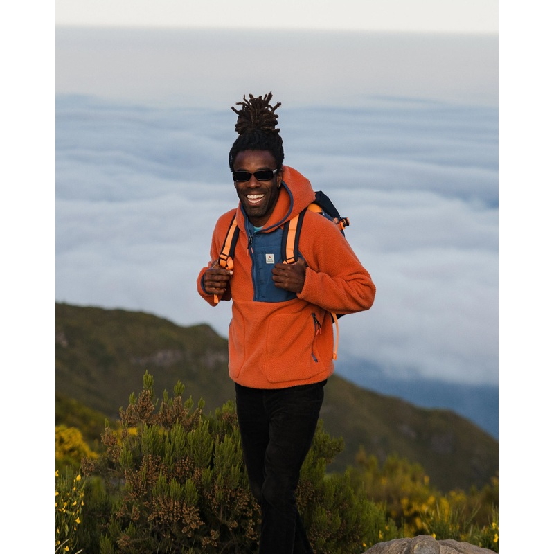 Ventura 1/2 Zip Recycled Sherpa Fleece – Baked Clay