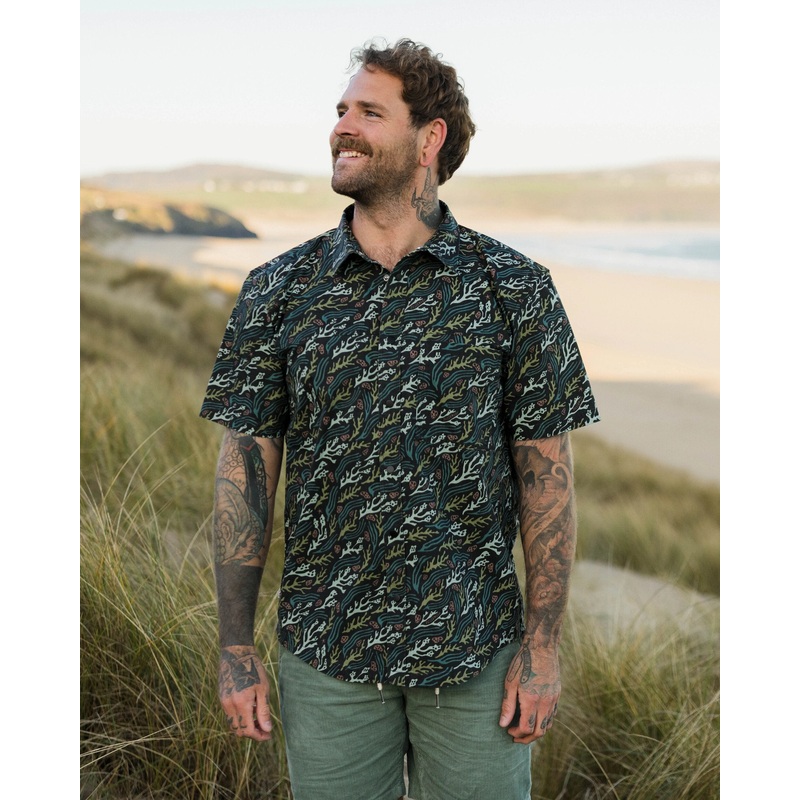 Way Ripstop Short Sleeve Shirt – Ocean Current Black
