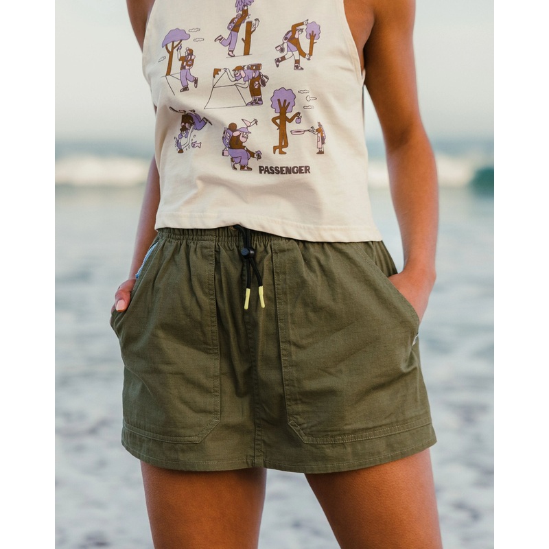 Wonderland Organic Cotton Skort – Khaki