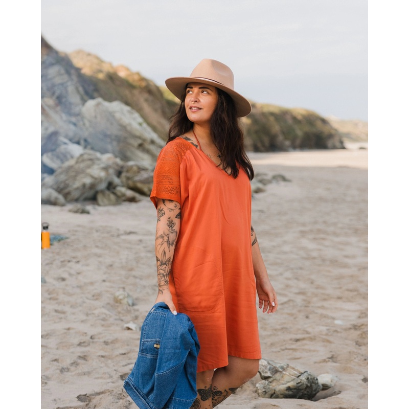 Ambrose Oversized Dress – Burnt Orange