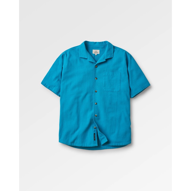 Cove Organic Cotton Short Sleeve Shirt – Blue Pool