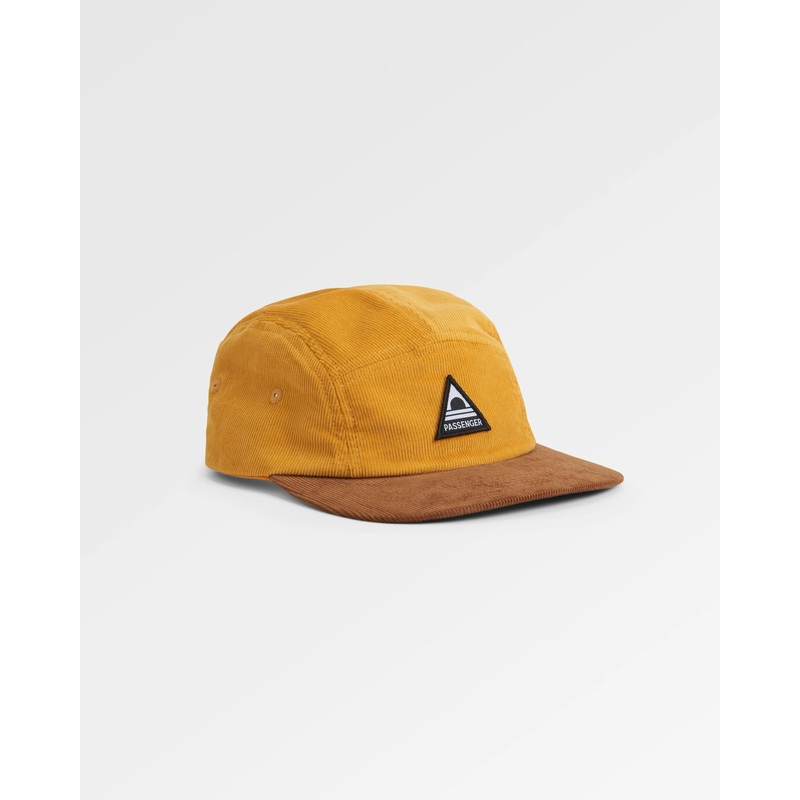 Fixie Recycled Cord 5 Panel Cap – Golden Spice