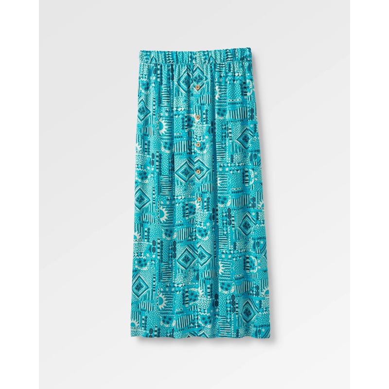 Hannah Skirt – Vintage Patchwork Blue Pool