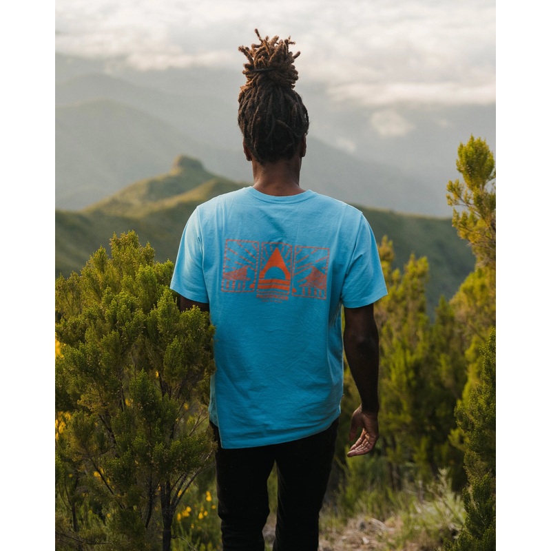 Maverick Recycled Cotton T-Shirt – Blue Pool