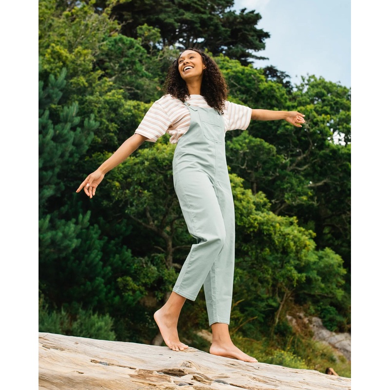 Meadows Organic Cotton Dungarees – Pistachio