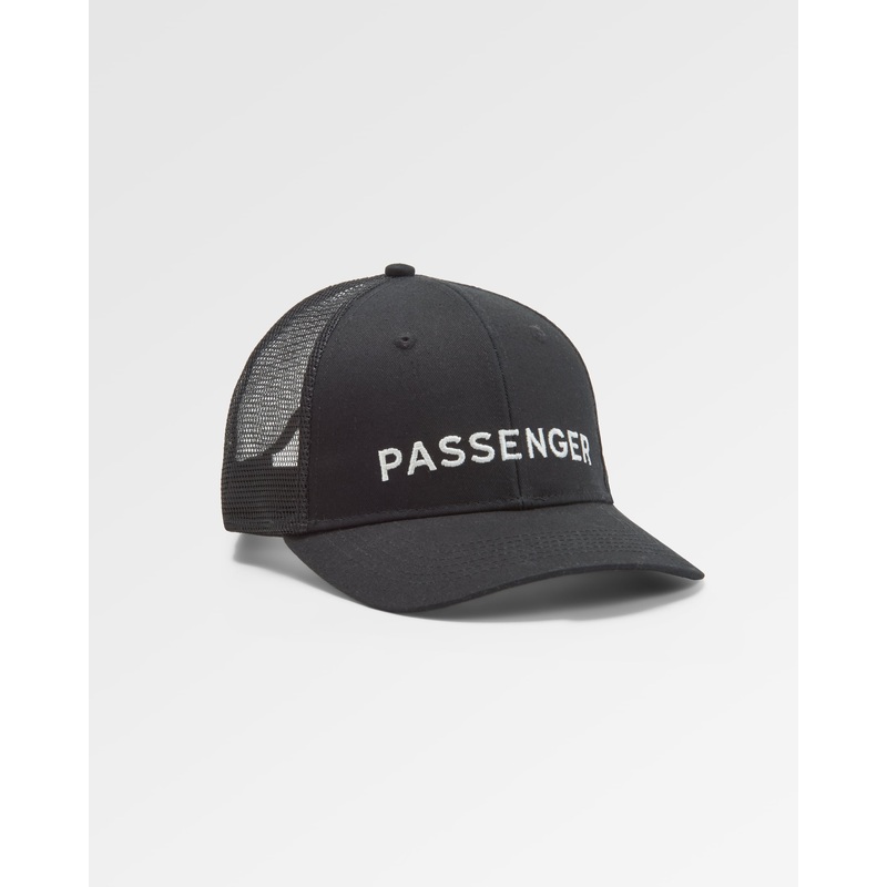 Passenger Recycled Cotton Trucker Cap – Black