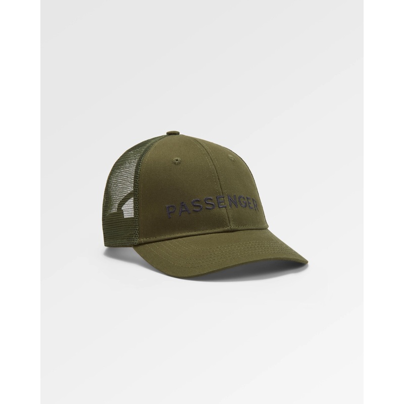 Passenger Recycled Cotton Trucker Cap – Khaki
