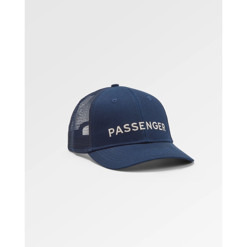 Passenger Recycled Cotton Trucker Cap – Rich Navy