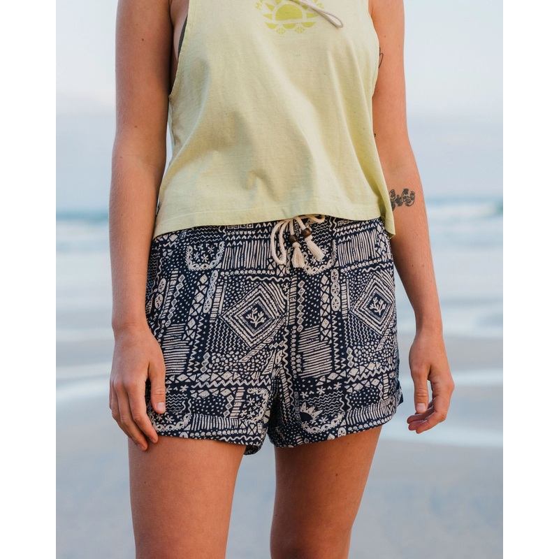 Santosa Woven Short – Vintage Patchwork Navy