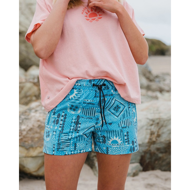 Way Out Recycled All Purpose Short – Vintage Patchwork Blue Pool