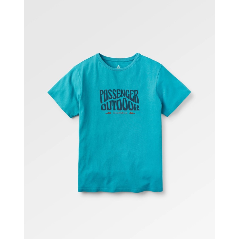 Yuca Recycled Cotton T-Shirt – Blue Pool