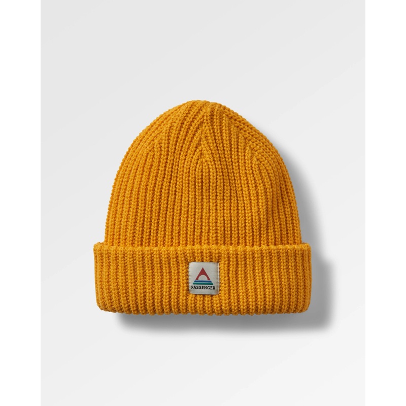 Beechwood Fleece Lined Recycled Beanie – Mustard Gold