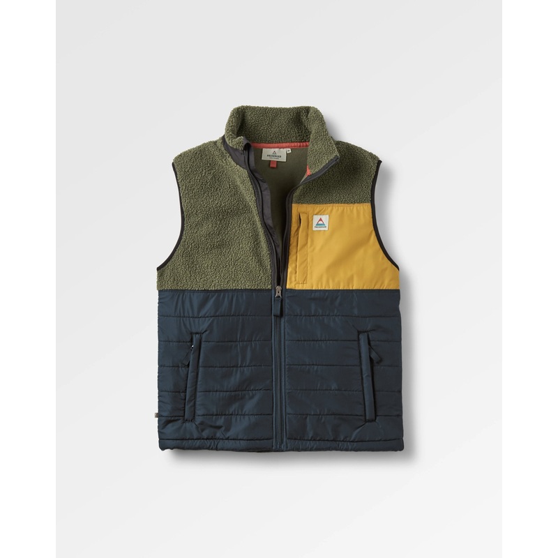 Born Explorer Recycled Polar-Lined Sherpa Vest – Khaki