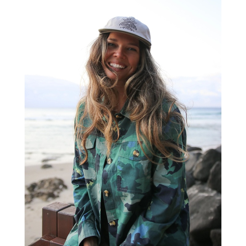 Coral Organic Cotton LS Shirt – Alpine Camo Rain Forest