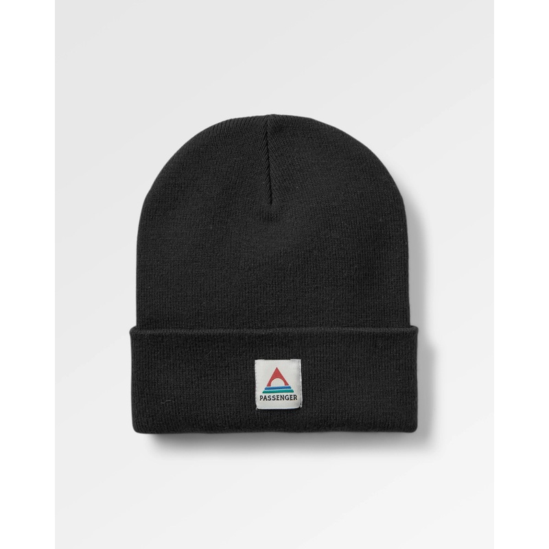 Core Recycled High-Top Beanie – Black