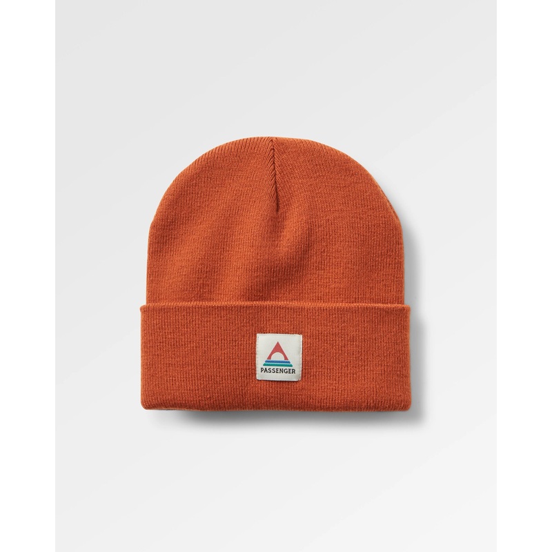 Core Recycled Low-Top Beanie – Burnt Orange